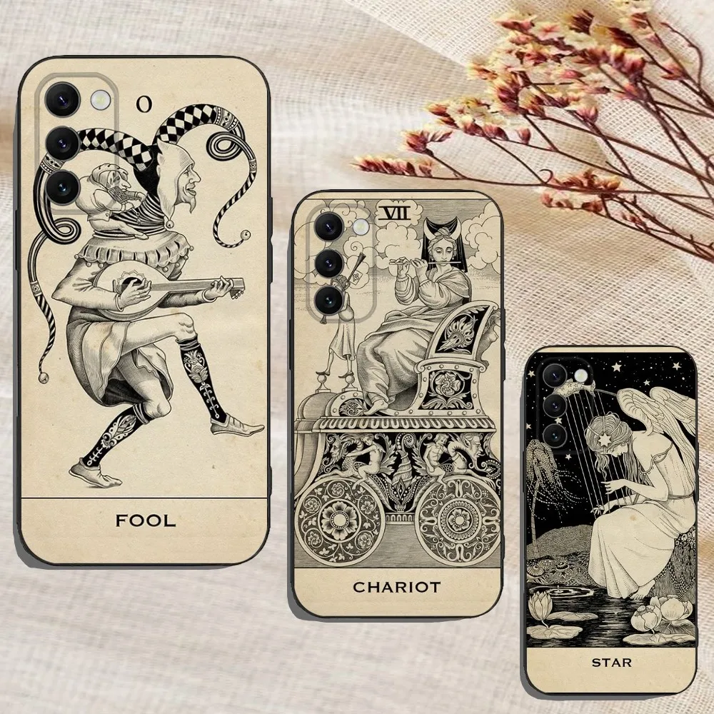 Tarot Cards For Halsey HFK Phone Case For Samsung Galaxy A13,A21s,A22,A31,A32,A52,A53,A71,A80,A91 Soft Black Cover