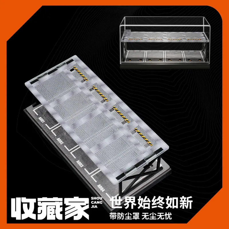 1/64 Scale Display Stand Miniature Scene For Mini Gt Die Cast Car Model Storage Dust Proof Collector Display Ornament Hot Gift