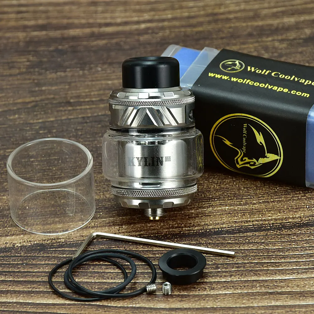 

Атомайзер Kylin V3 RTA Tank 6 мл, атомайзер rta с одной/двойной катушкой, электронная сигарета, вейп rta vs zeus x rta