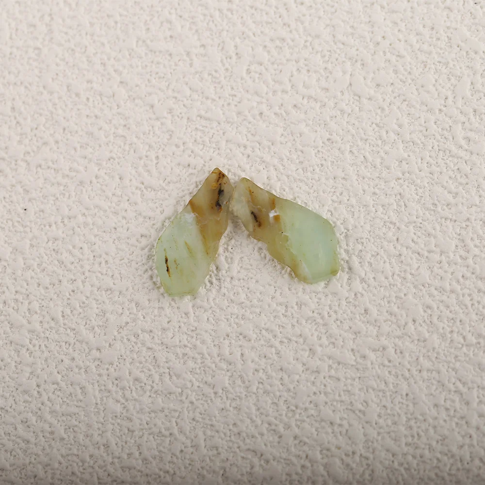 Natural Stone Blue Opal Nugget Earring Beads,Fashion Jewelry DIY Gemstone Earrings Accessories For Women 21x9x1mm 2g