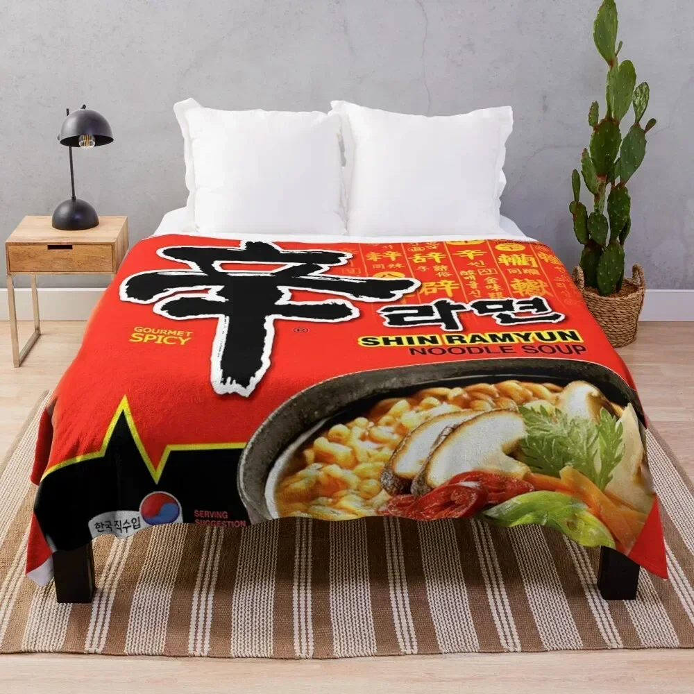 Shin Ramyun Throw Blanket funny gift Moving Nap Blankets