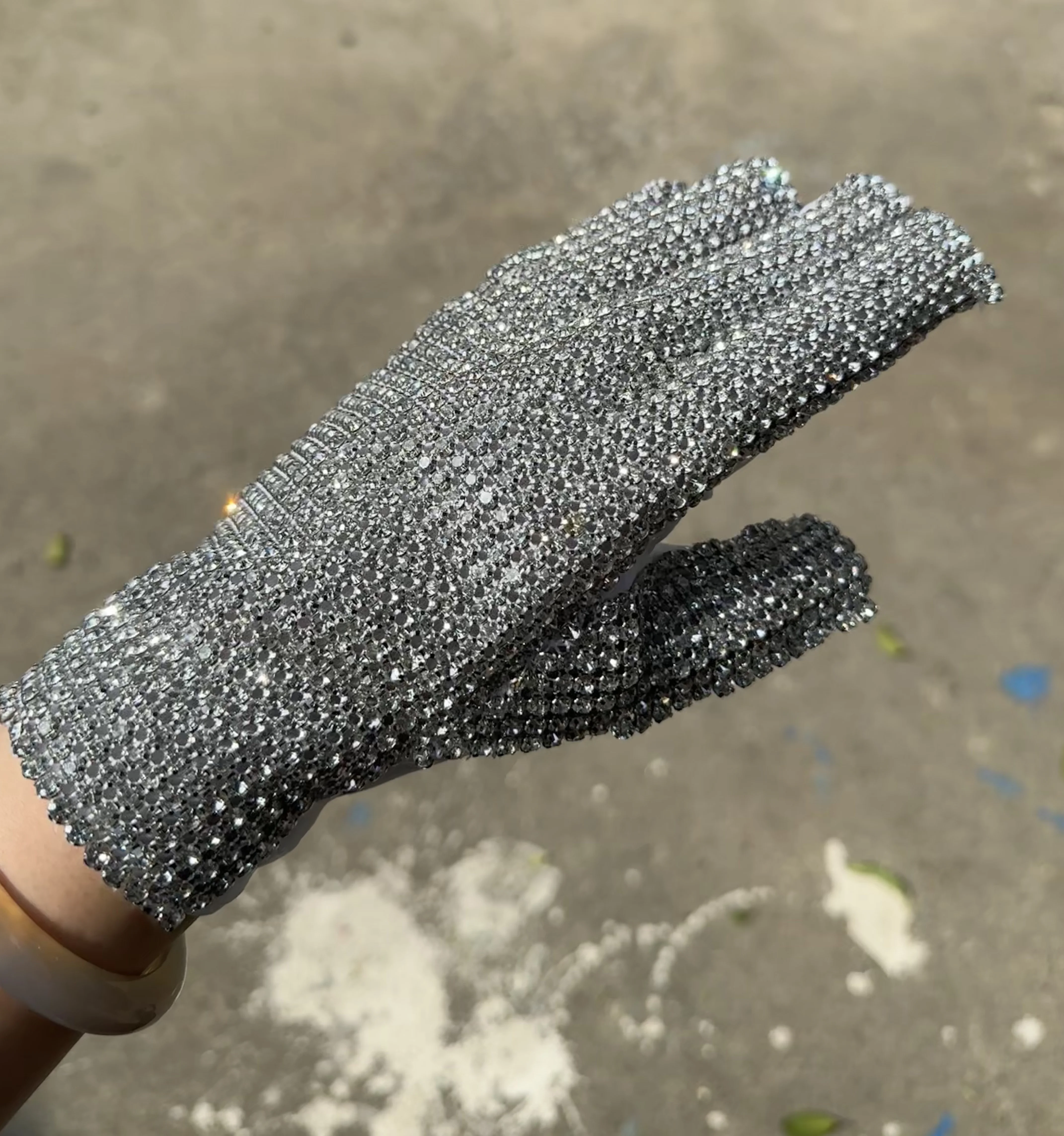 Michael Jackson Costumes Glove Single Side 1000pcs Rhinestone Billie Jean for Impersonator Halloween