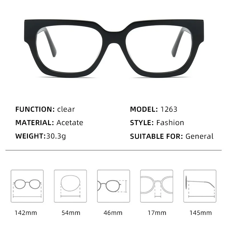 Mode acétate lunettes cadre hommes ultraléger optique Prescription lunettes myopes femmes lunettes de lecture