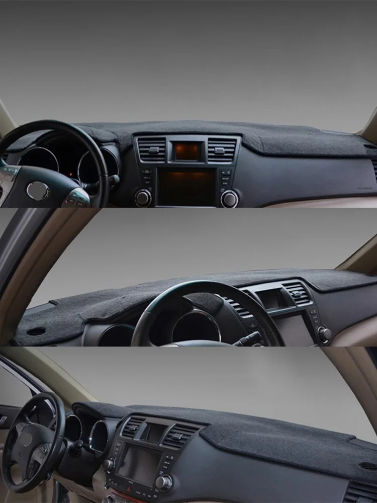 

For 2008-2013 Toyota Highlander U40 U48 Car-Styling Dashmat Dashboard Cover Instrument Panel Insulation Protective Pad Ornaments