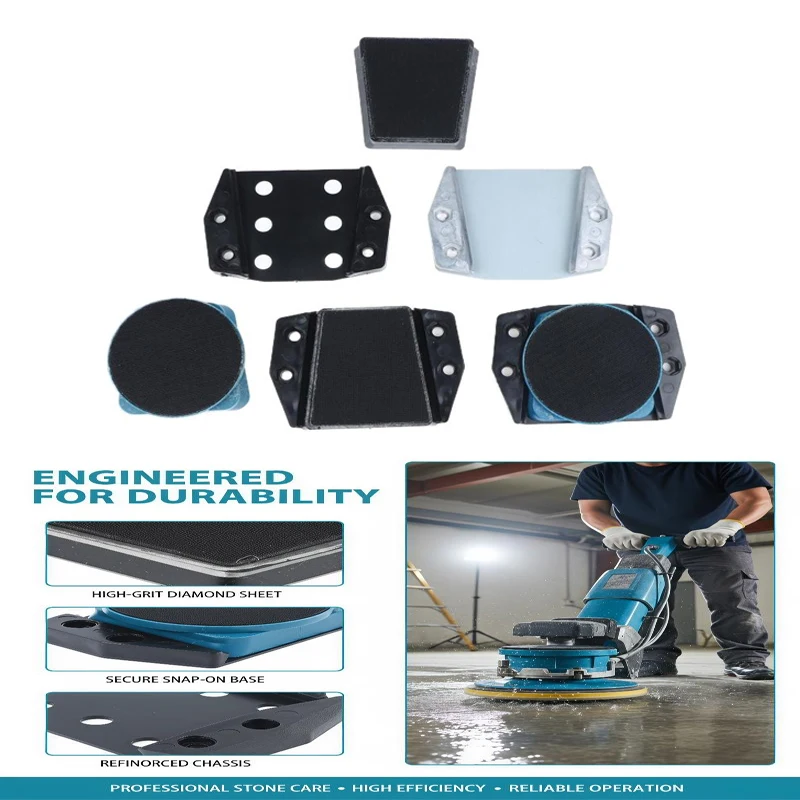 Floor Polisher Frankfurt Shape Base Buckle Clamp Plate Precision Buckle for  Ground Polishing Warehouse Site Floor Maintenance