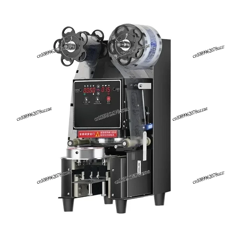 

500W Fully Automatic Intelligent Sealing Machine Commercial Milk Tea Seal Machine Paper Plastic Cup Heat Sealer Intelligent