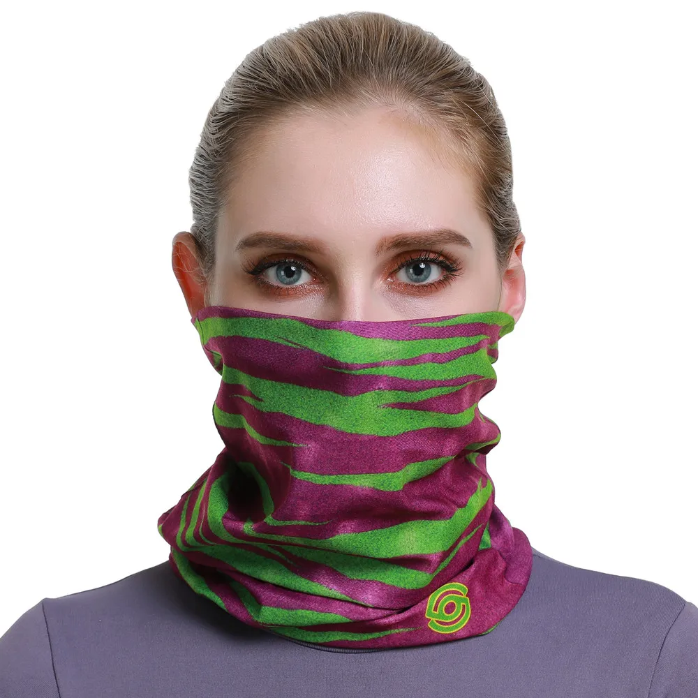 Rohrförmige nahtlose Bandanas Unisex gestreiftes Kopftuch für Frau Mann taktische Gesichtsmasken Radfahren Stirnband Sturmhaube männliche Kopfbedeckung – Detail 1