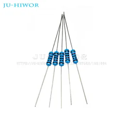 50pcs 0.5W 1/2W 1% Metal film resistor 10 22 33 47 51 62 75 82 91 100 220 470 1K 10K 100K 220K 2.2 4.7 22 47 100 220 470 R ohm