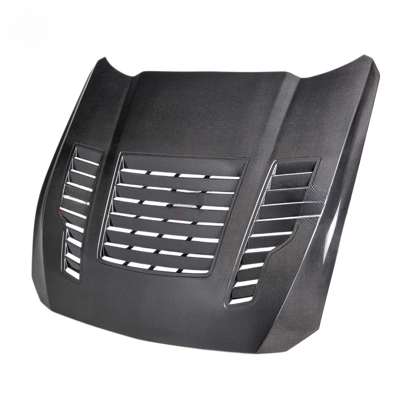 

Suitable for Ford Mustang, carbon fiber hood with vents, , front bumper cover