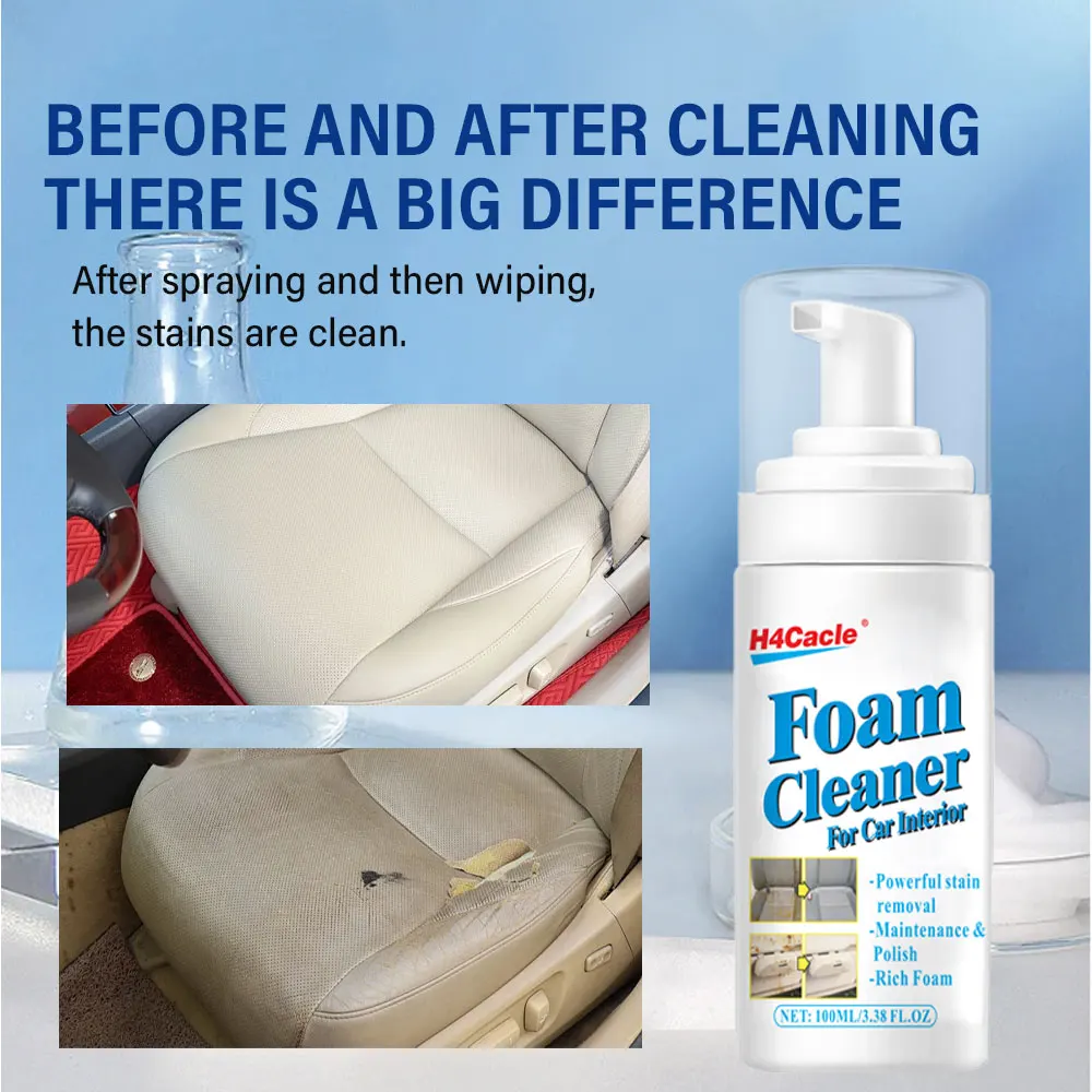 Multi-Purpose Foam Cleaner Car Interior Wash Maintenance Renovation Agent Seat Leather Fabric Plastic Home Stain Cleaning view 5