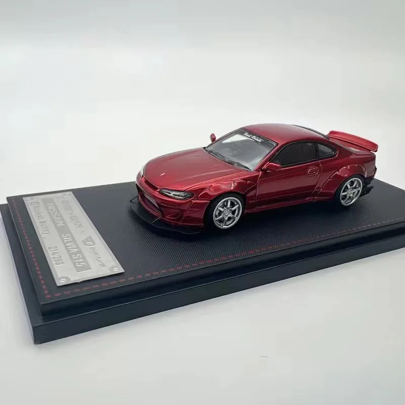 

Масштаб 1:64 Slivia S15, широкий корпус, имитация легкосплавного автомобиля, модель статического дисплея, Коллекционная игрушка, подарок, сувенирные украшения, украшение