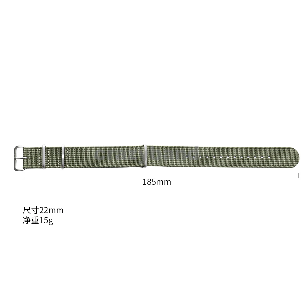 Ribbed Nylon WatchBand For Seiko For Omega Military Bands Wrist 18mm 19mm 20mm 22mm Traditional Watch Strap Men Women Bracelet image 6