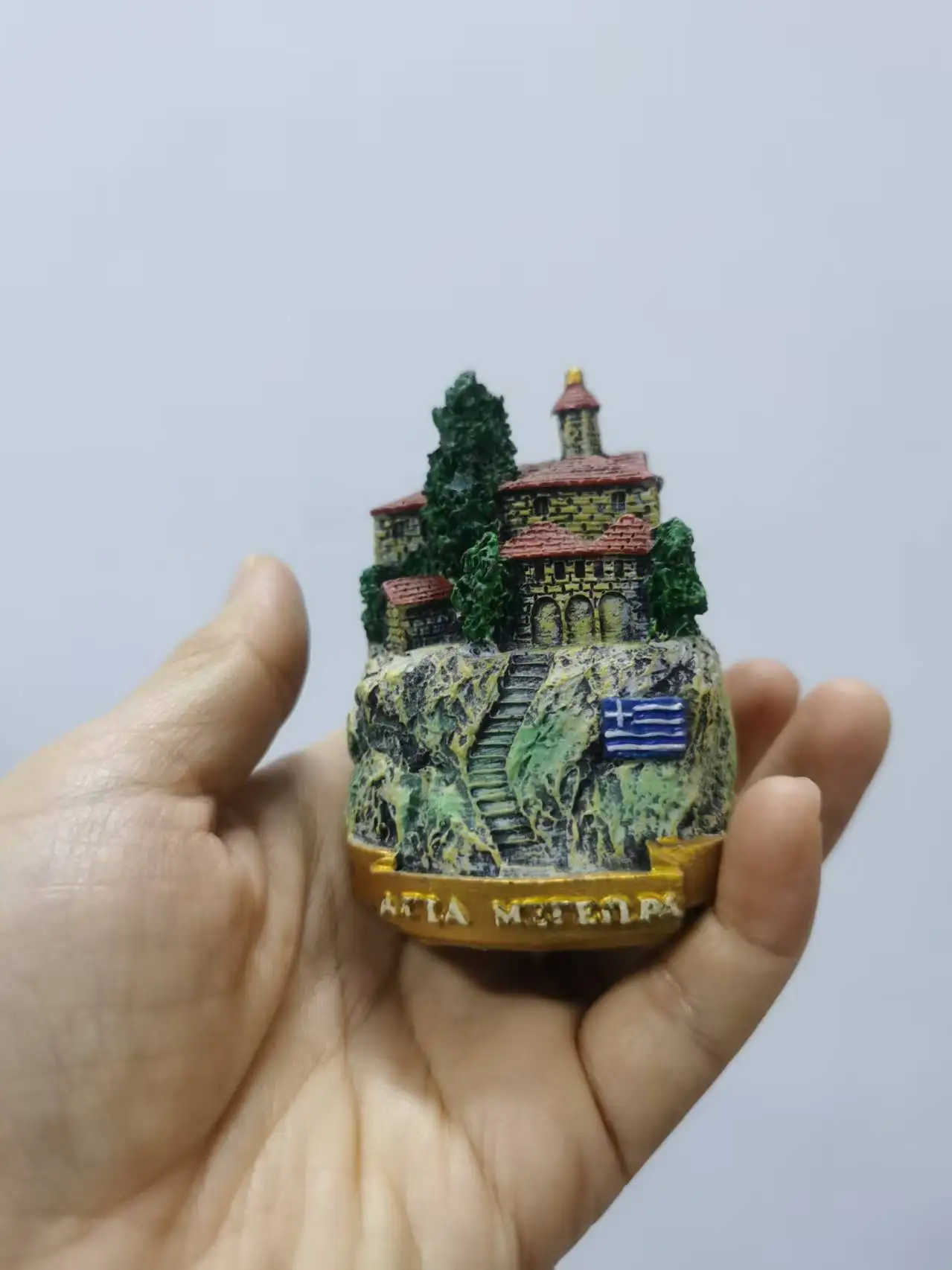 Resin figure mental psychological sand table game box court therapy building  metenpa