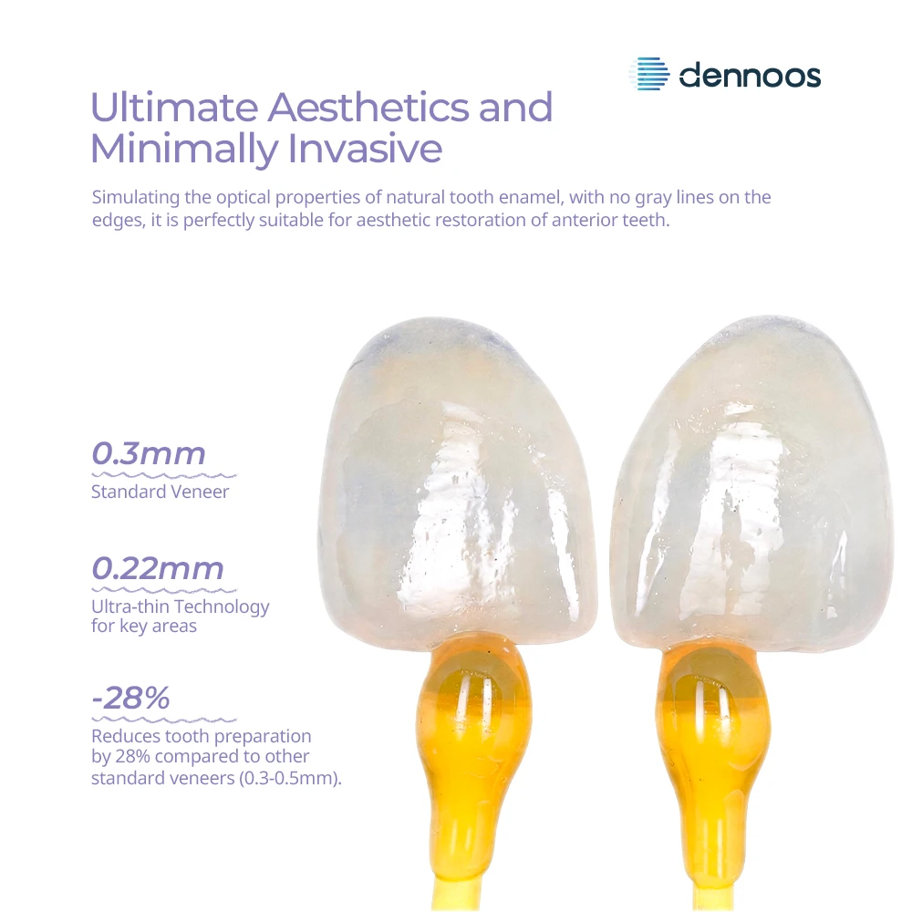 LODDEN Dennoos Lithiumdisilikat/Glaskeramik-Blöcke Würfel Dentallabormaterial HT/LT/MT/MO für CAD CAM Sirona Cerec 5 Stück/Box – Detail 2