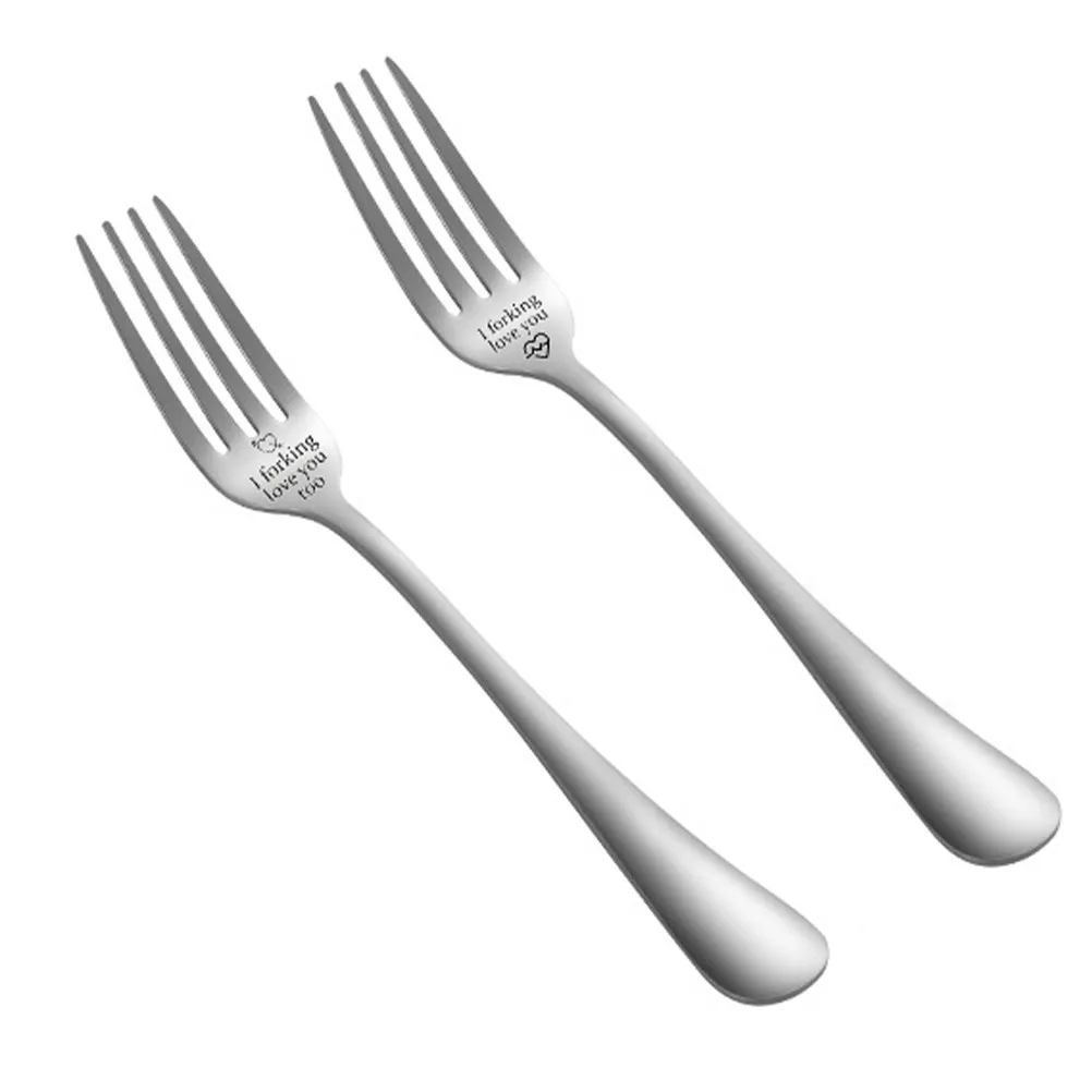 2 pcs Stainless Forks Elegant Cutlery for Fruits Desserts Salad Modern Dinner Forks Matching Tableware Elevate