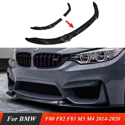 For BMW F80 F82 F83 M3 M4 body kit 2014-2020 front bumper lip spoiler splitter CS type diffuser splitter cover protective cover