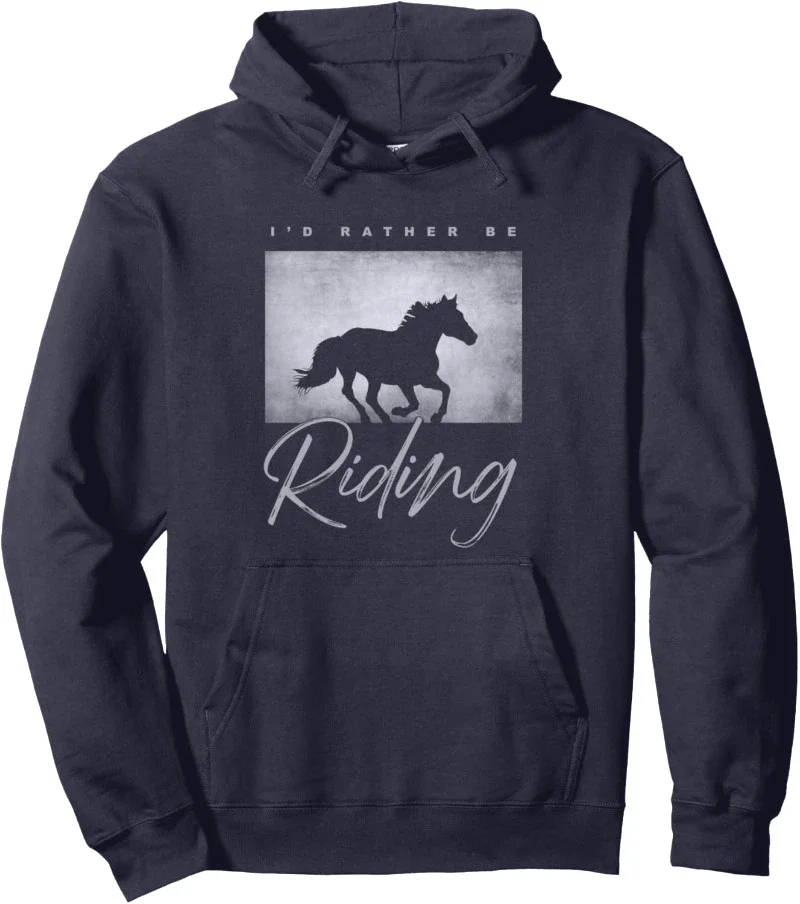 

Man Clothing Women's Hoodie Horse Pullover Hoodie Horse Year Christmas Hooded Sweatshirt Funny Pattern Sweater Promo Clothes