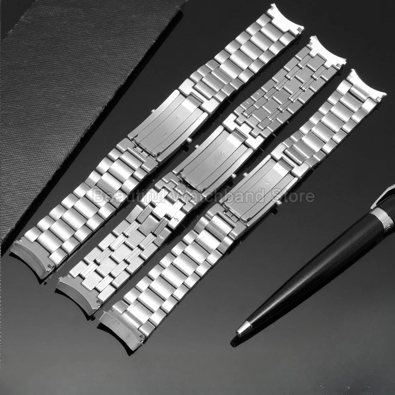 لساعة أوميغا سيماستر 300 600 الفاخرة من الفولاذ، حواف ناعمة متينة لراحة المعصم، مشبك خاص قابل للطي