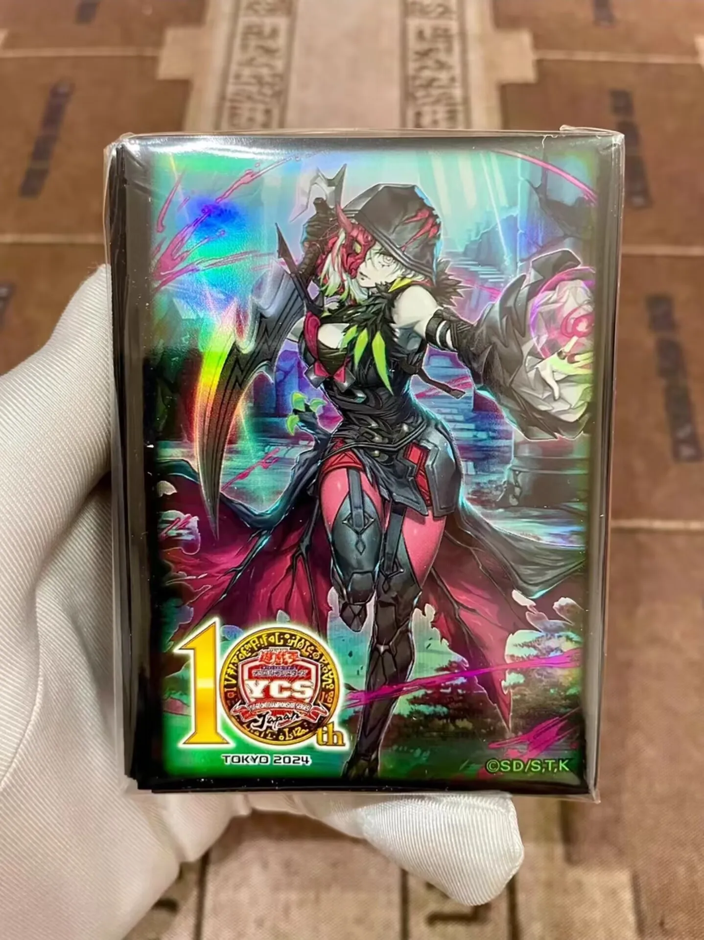 100Pcs Yugioh KONAMI Duel Monsters Diabellestarr the Dark Witch YCSJ Limited Official Collection Sealed Card Protector Sleeves