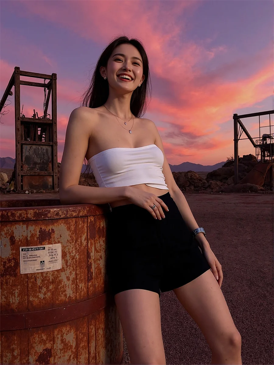 Pantaloncini larghi sexy a vita alta progettati eleganti abbigliamento da donna invernale in nylon micro-svasato Homewear Lounge Lady caldo anti-freddo Ins