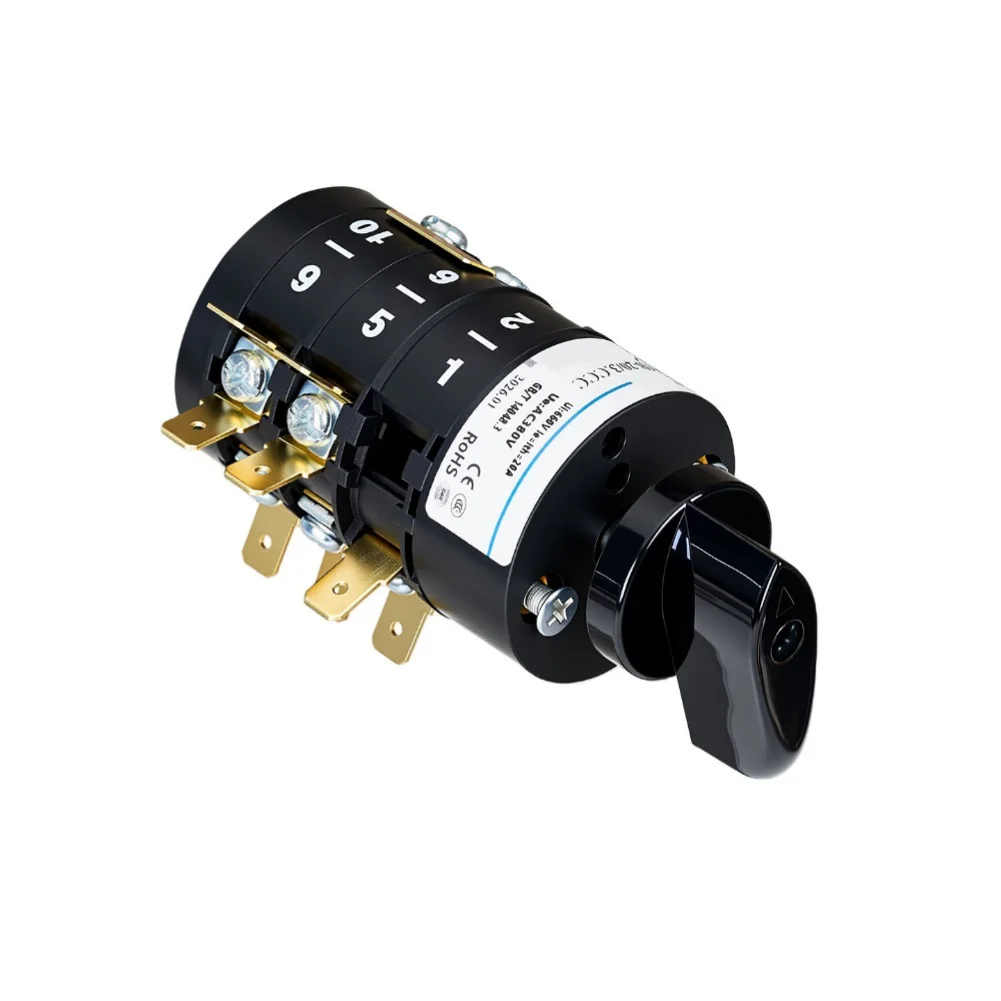 7-Gear HZ5B 20A 3-Section Combination Switch for Welding Machine Power Circuits Rated Short Time Withstand Current 240A/1s