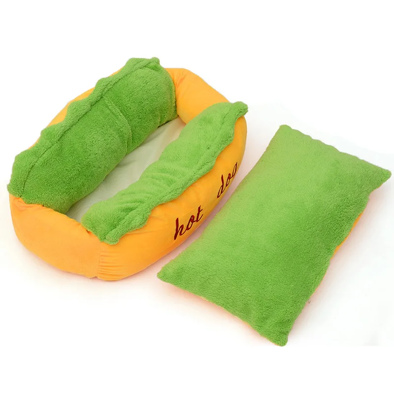 Imagem -05 - Hot Dog Design Cushion Pet Bed Adequado para Cães Pequenos e Gatos Pequenos e Grandes Disponíveis A9894