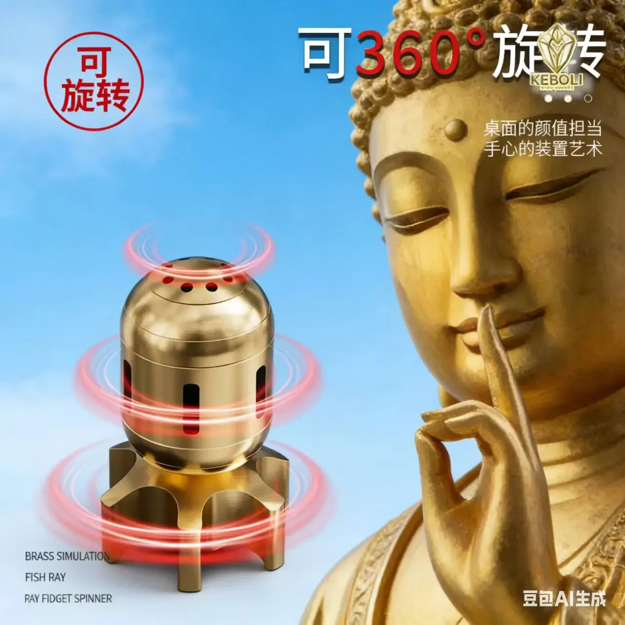 Kboli Fidget Spinner High Speed Smooth Rotation Durable Plastic Stress Relief Toy for Kids Adults