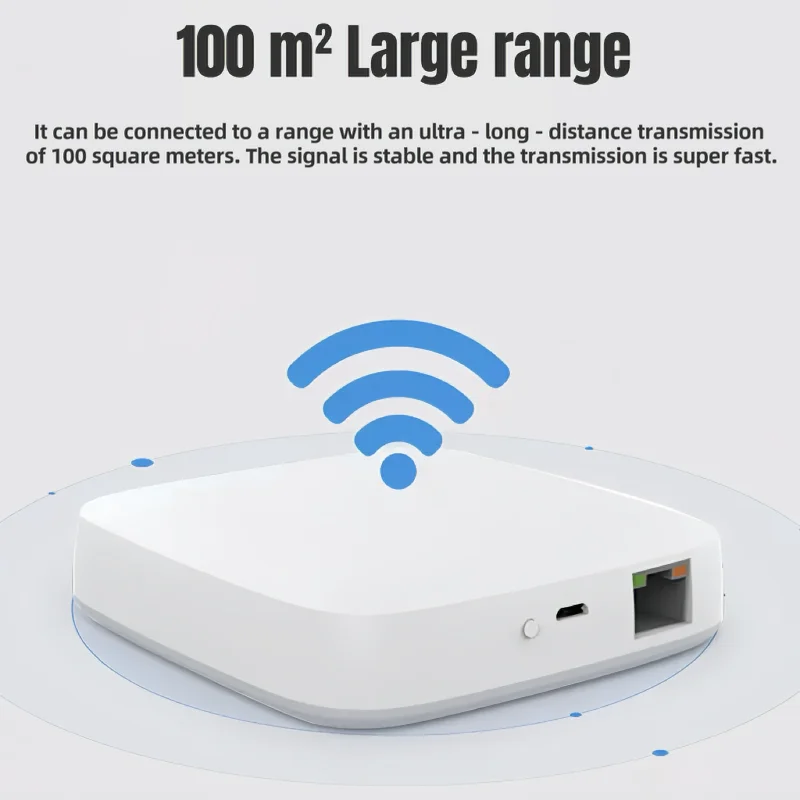 Tuya Smart Gateway ZigBee3.0 Wireless Multi - mode + Wired Multi - function Smart Gateway & Smart Remote Control Host