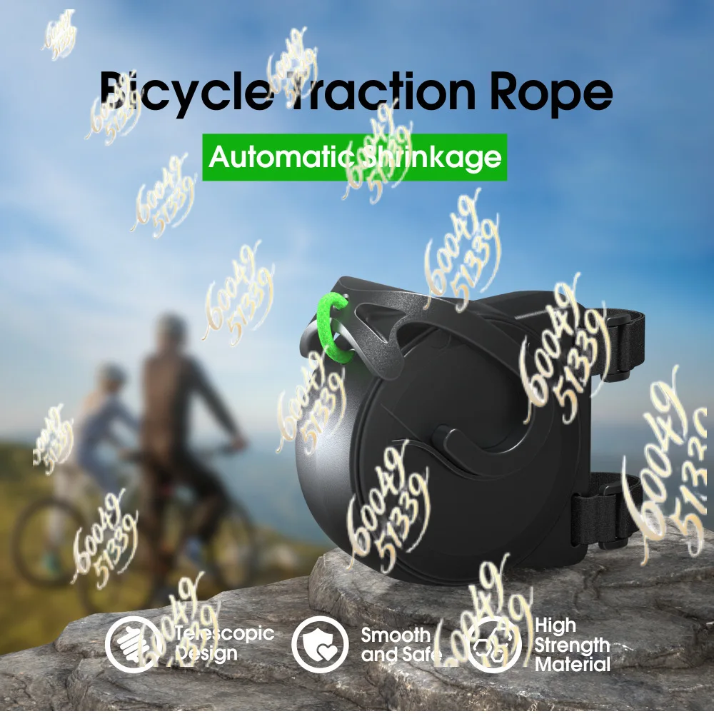 Bicycle trailer towing device family bike trailer rope bicycletowrope bicycle towing rope