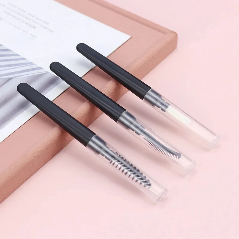 

1 шт. портативная короткая спиральная кисть для бровей с прозрачным пылезащитным чехлом расческа для ресниц щетка для губ наращивание бровей инструмент для макияжа