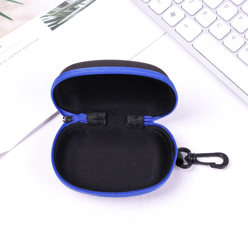 1pc Multi-Function Portable Folding Sunglasses Storage Box Lanyard With Zipper Compression Glasses Case Eyewear Protection Box