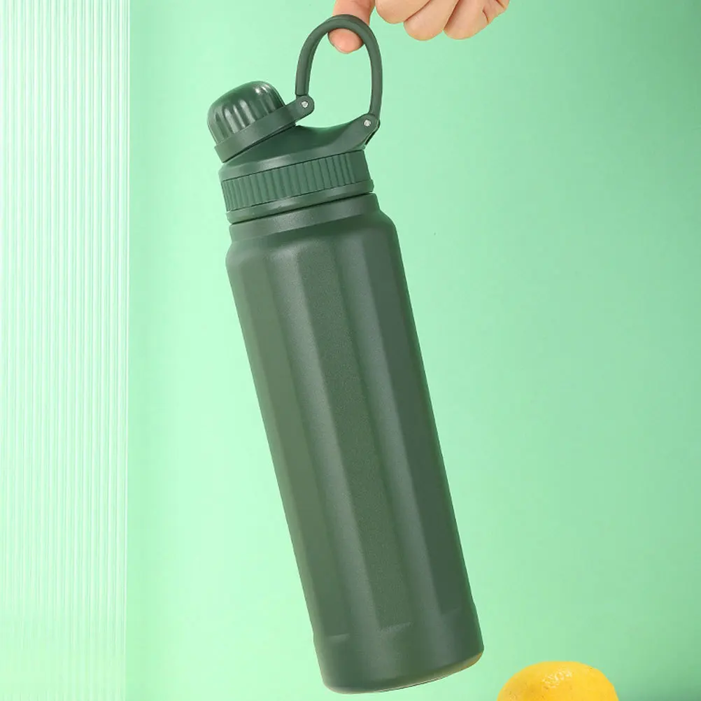 

Olive Green Large Capacity Insulated Water Bottle Sports Jug for Fitness Gym Outdoor Reusable Stainless Steel Hydration