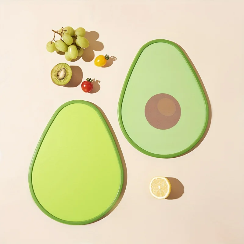 

Silicone Mini Cutting Board with Cartoon Design, Green Handles for Kids Fruits Snacks Prep, Early Learning Kitchen Tool