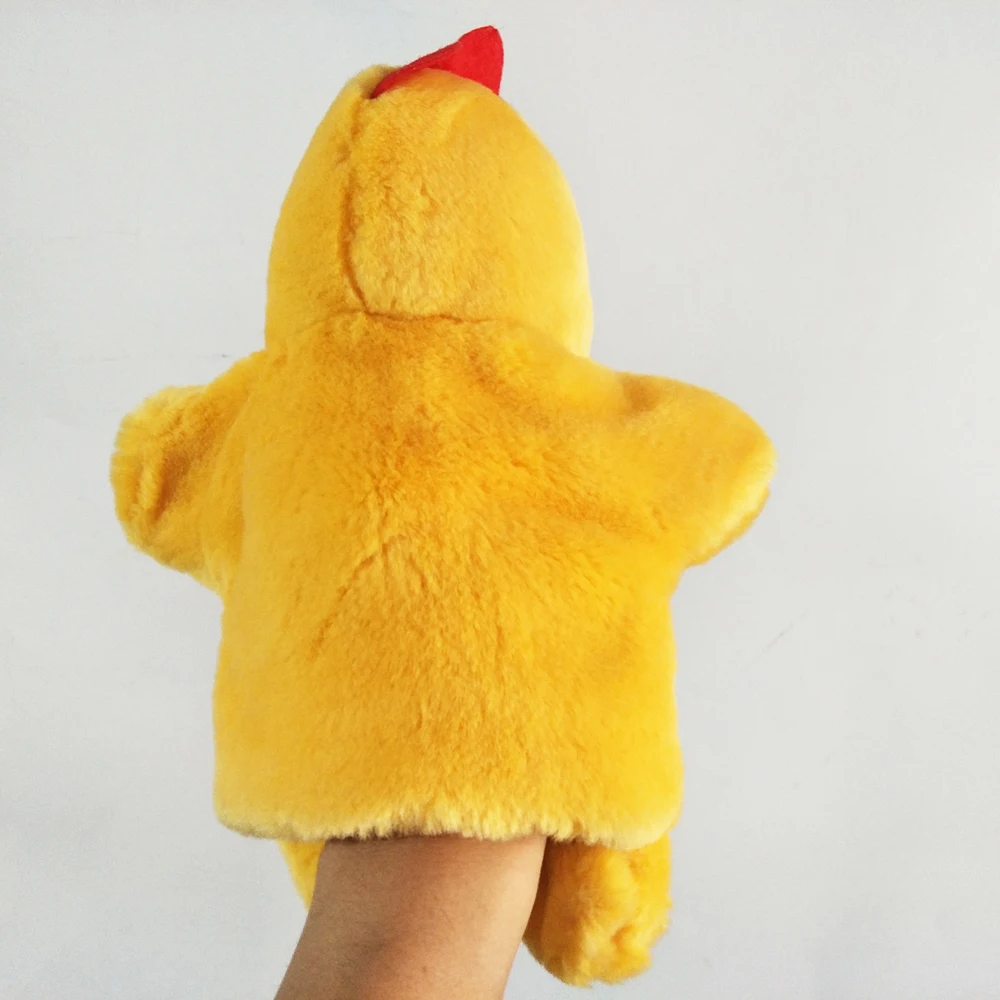Hand pluche pop speelgoed haan kip kip voor kind