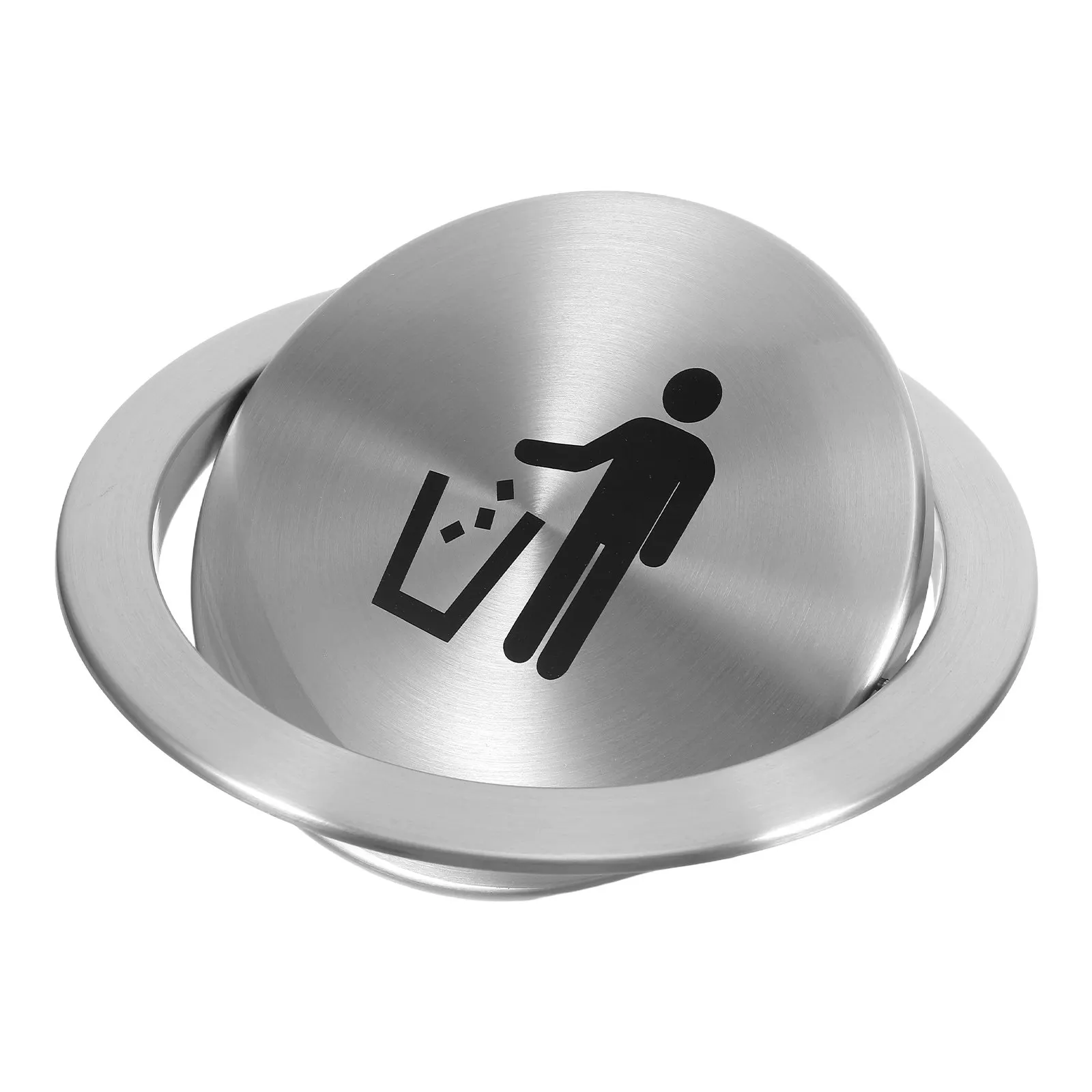 

Встраиваемая крышка для мусорного бака из нержавеющей стали с откидным механизмом для кухни и ванной комнаты, для замены крышки мусорного контейнера на столешнице