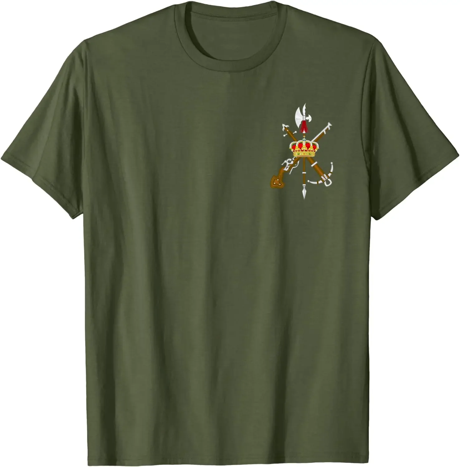 Espanha Legião Española - La Legião Camiseta Masculina Camiseta Manga Curta Casual Algodão O-pescoço Camisas de Verão