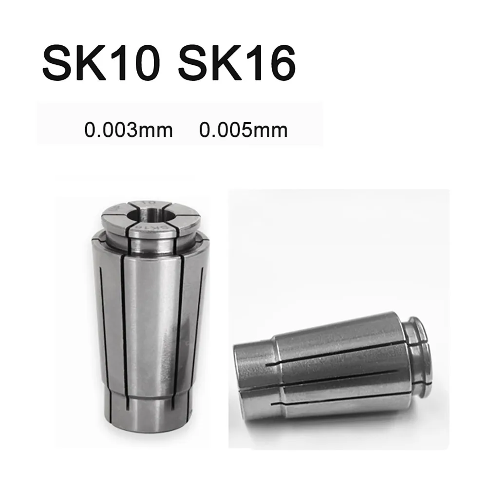 High Precision Spring Steel SK Collet Chuck SK10 SK16 CNC Milling Tool Holder Clamping Lathe Center Parts Accuracy 0.003 0.005mm