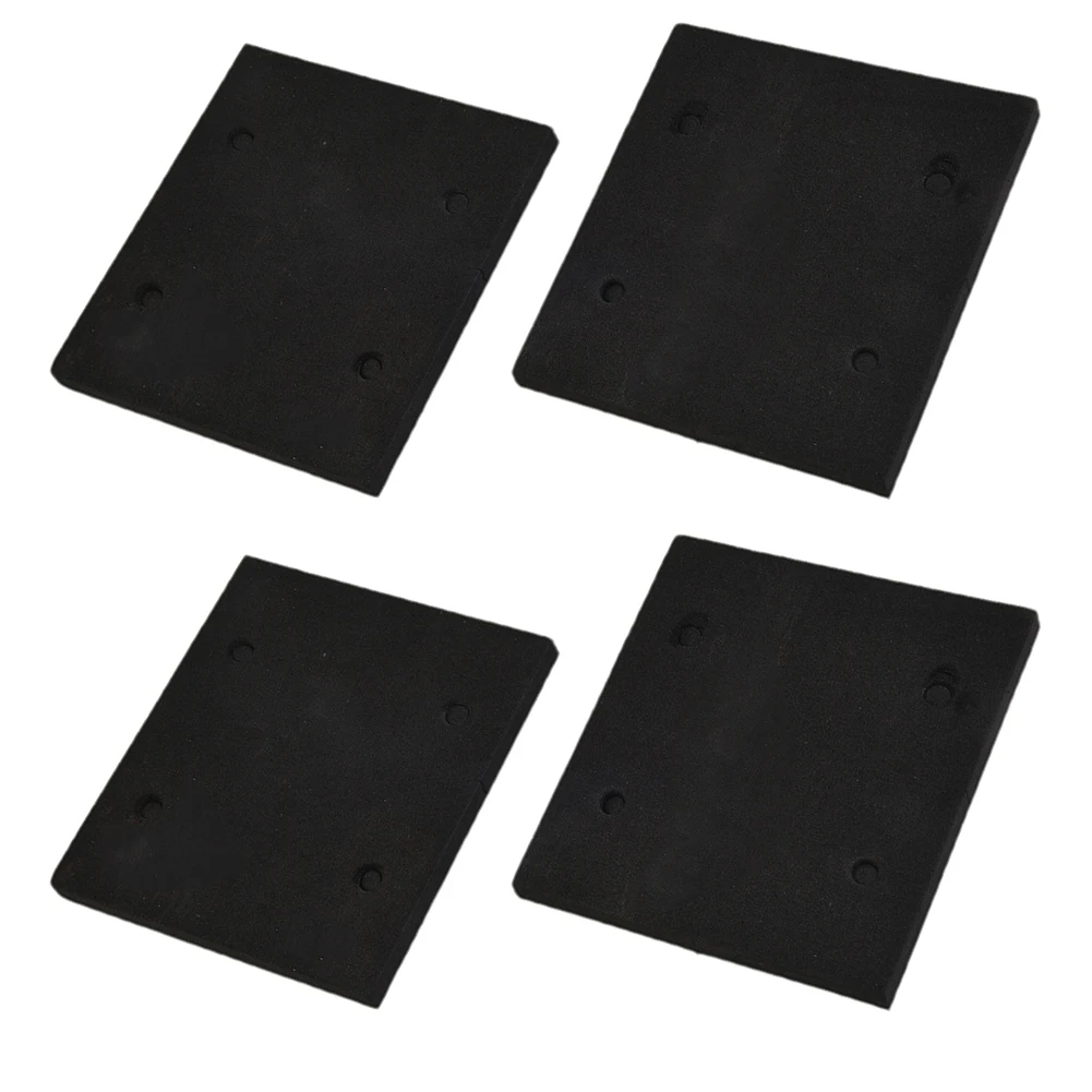 2/4PCS Black Sponge Pads Replacement Sander Backing Pad Polishing Pads Set 4 Holes Sandpaper Sheets For 4510 Sander Machine