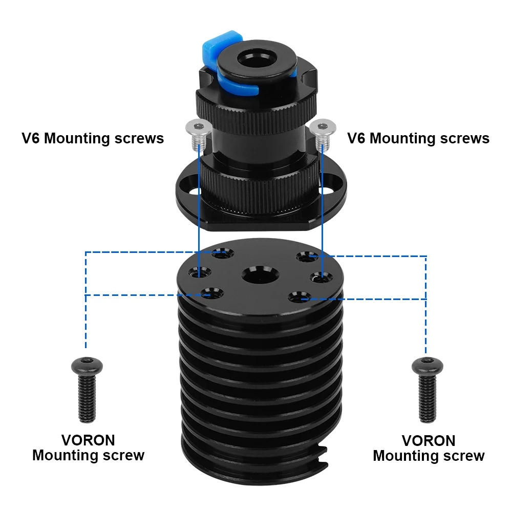 Imagem -03 - Kit Hotend de Cerâmica de Aquecimento Rápido Núcleo do Aquecedor para Rapidchange E3-d Revo Biqu h2 V2s Ender 3prov2voron E3d Revo