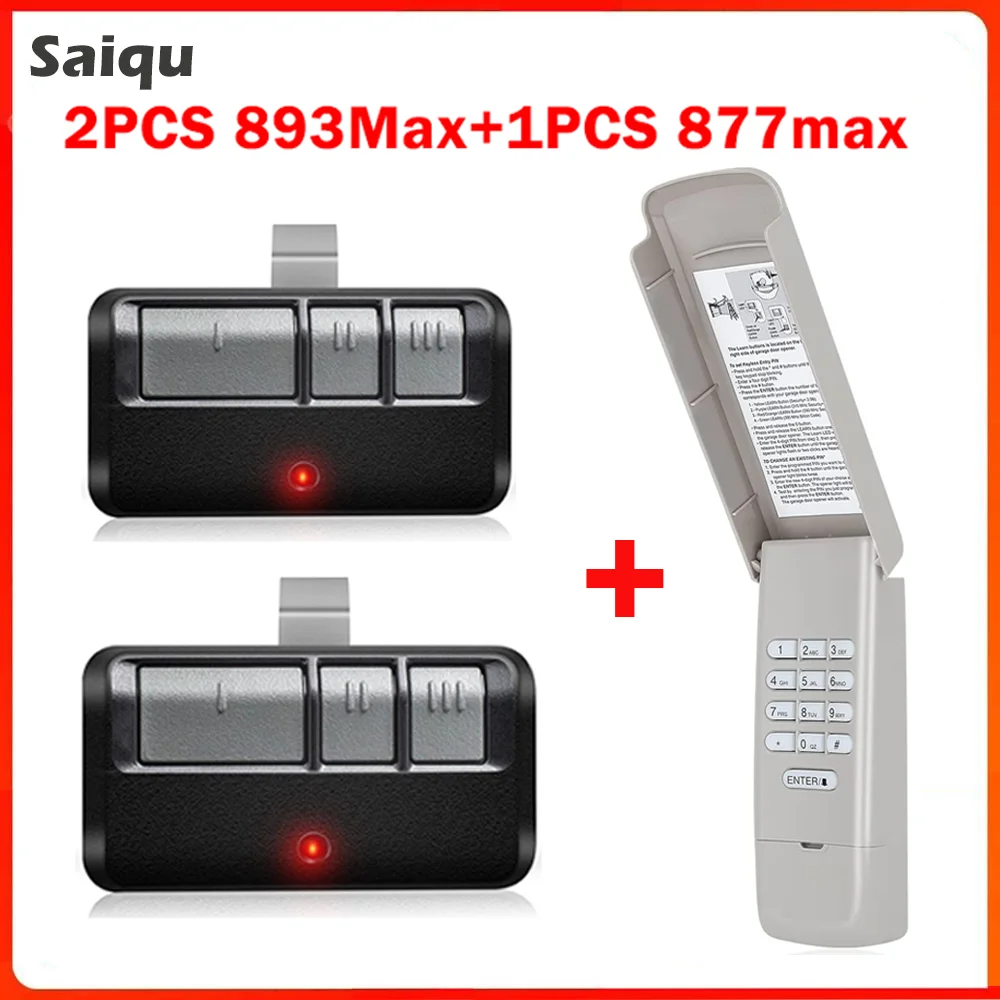 

893MAX Garage Door Opener 893LM 891LM 371LM 971LM 81LM Entry Keypad 377LM 977LM 877MAX Gate Remote Control