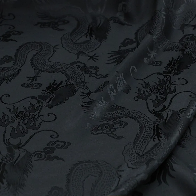 

New Chinese-style silk jacquard satin a niche designer fabric for national trend cheongsam clothing