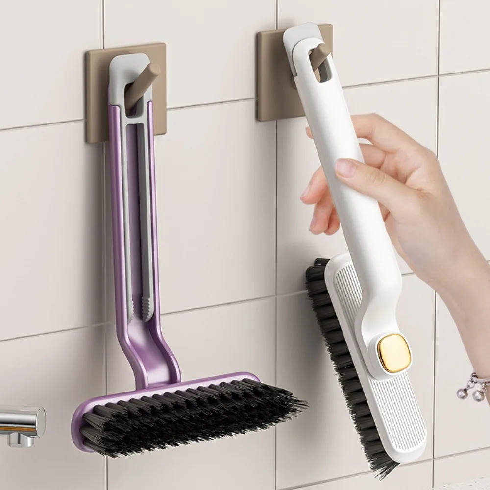 Rotating no-dead-angle gap brush, multi-functional bathroom and toilet floor brush, small brush