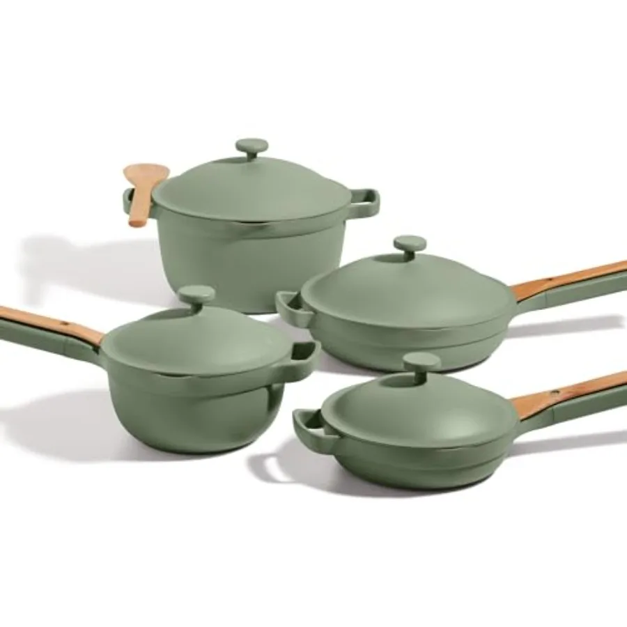 

Cookware Set Complete 13Piece Set Including Always Pan 2.0 Mini Always Pan Perfect Pot and Mini Perfect Pot Multifunctional Tox
