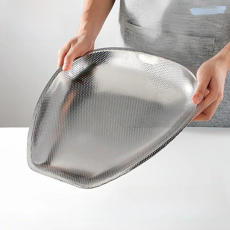 

Корзина-дуршлаг из нержавеющей стали 304 для кухонной раковины, для мытья риса, подставка для фруктов, ручная работа, утолщенная, для хранения продуктов