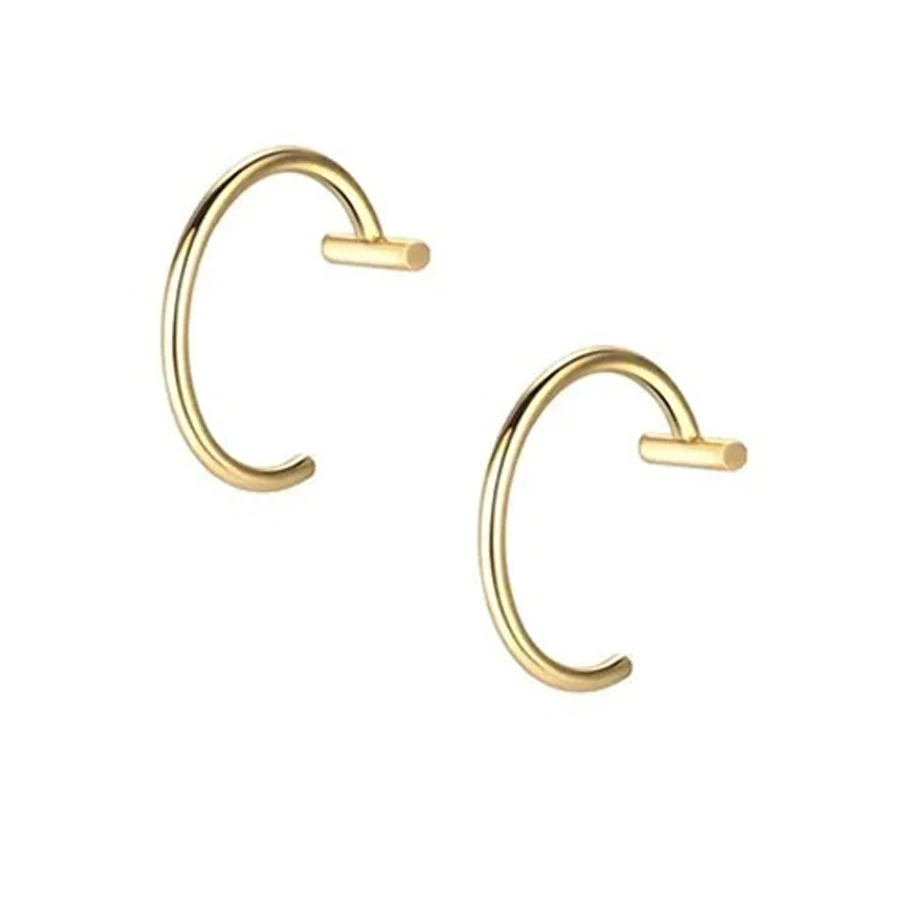 2PCS Trendy 10mm Edelstahl Punk Clip auf Gefälschte Piercing Nase Wrap Lippen Ringe Unisex Nase Ring Frauen männer Tusk Körper Schmuck