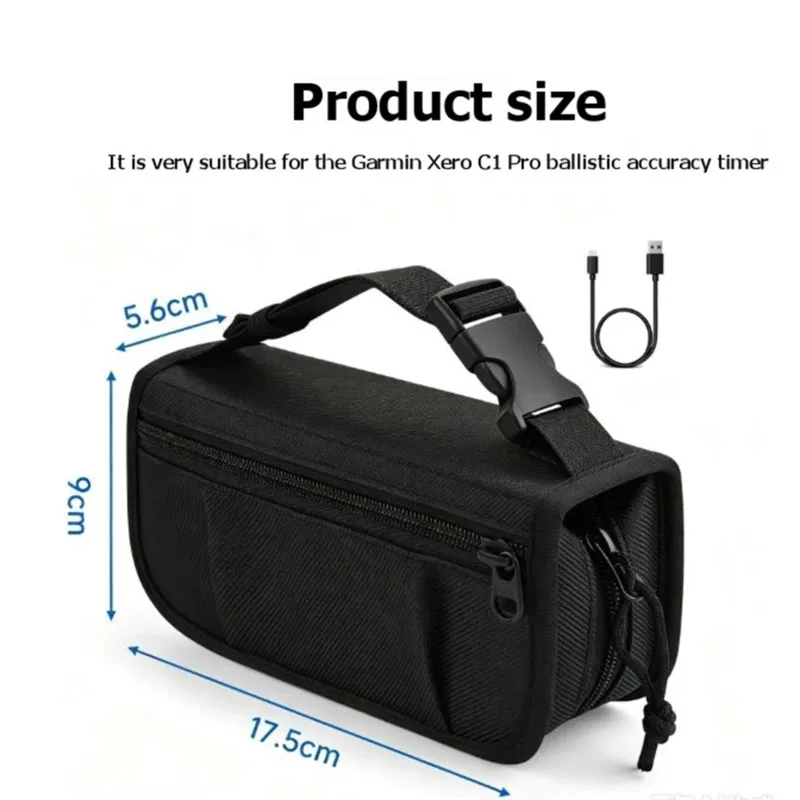 Portable Storage Pouch For Garmin Xero C1 Pro Hanging Bag For Phone Keys And Timer