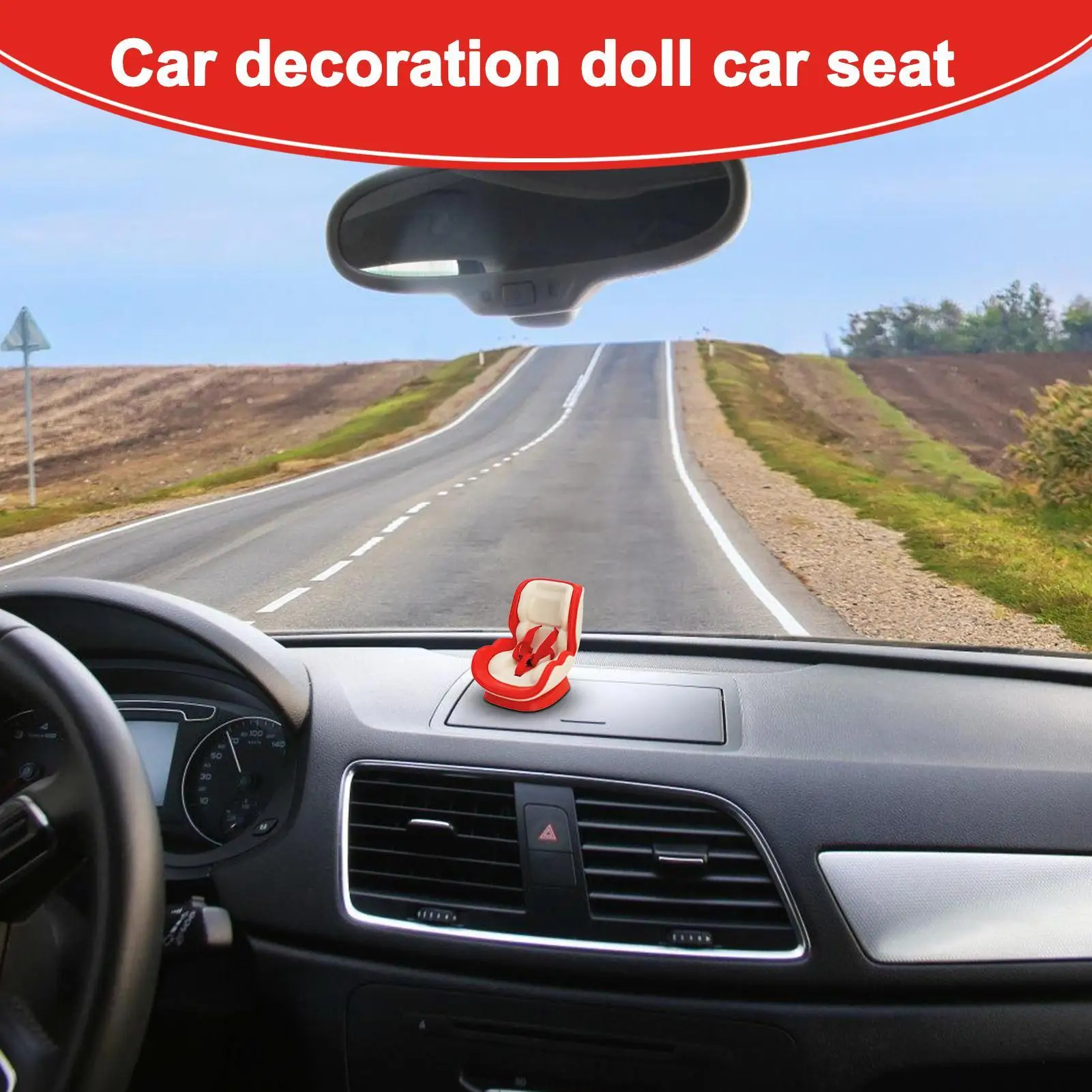 

Car Seat For Dolls Vent Clip Doll Car Seat Decor Decor Magnetic Ornament For Women Men Driver Display Commute Travel Decoration