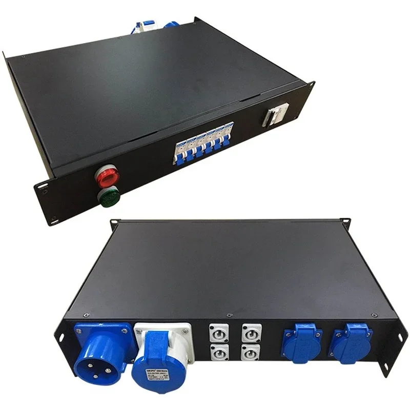 2U Rack Mount 32A SIngle Phase Input Small Power Distribution DB Box