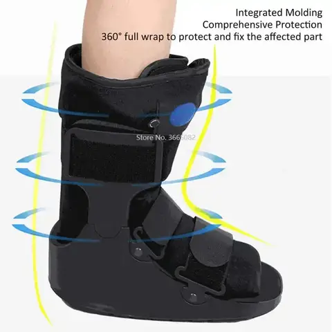 Full Orthopedic Protection Recovery Light Anti Skid Sprained Ankle Walker Shoes with Gasbag Air Walking Boot Foot Brace