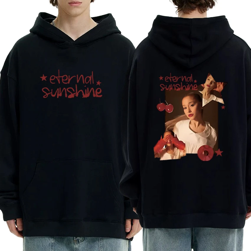 

Fashion Ariana Grande Eternal Sunshine Graphic 2025 Long sleeve Hoodies vintage streetwear Men Women Unisex Fleece Sweatshirts